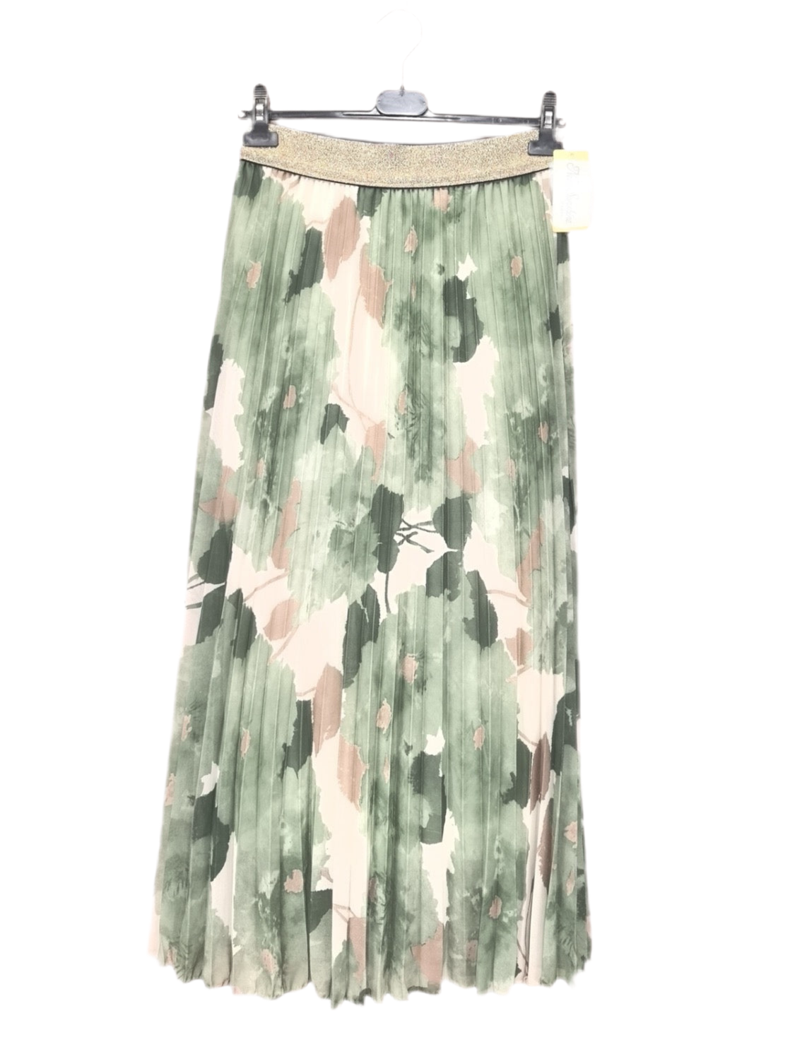 FLORAL PLEAT SKIRT - 10-16 - GREEN