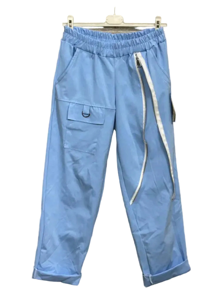 ZIP DETAIL JOGGER - 10-16 - BLUE