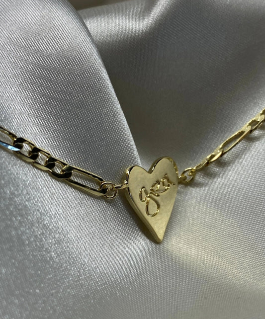 DKMV GRA MÓR HEART NECKLACE - 14CT GOLD PLATED