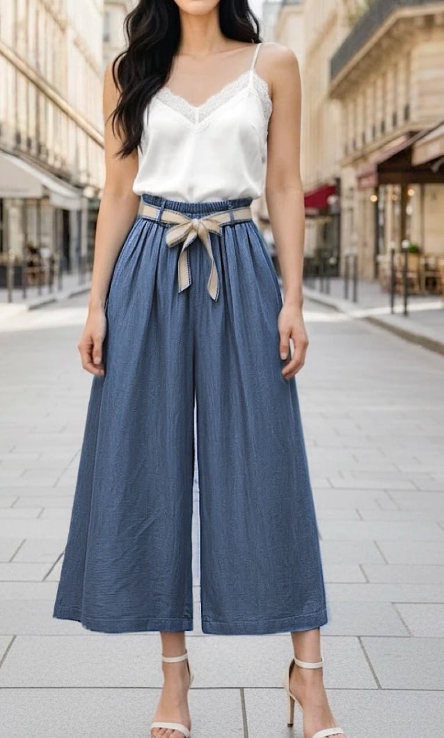 DENIM PALAZZO - 10-16 - DARK WASH
