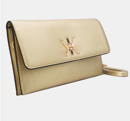 MATT ENVELOPE CLUTCH OCCASION BAG - GOLD