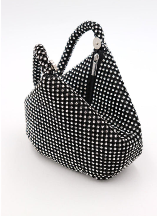 CRYSTAL OCCASION BAG - BLACK