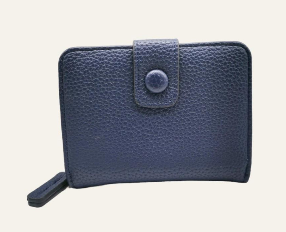 SMALL ZIP WALLET - NAVY