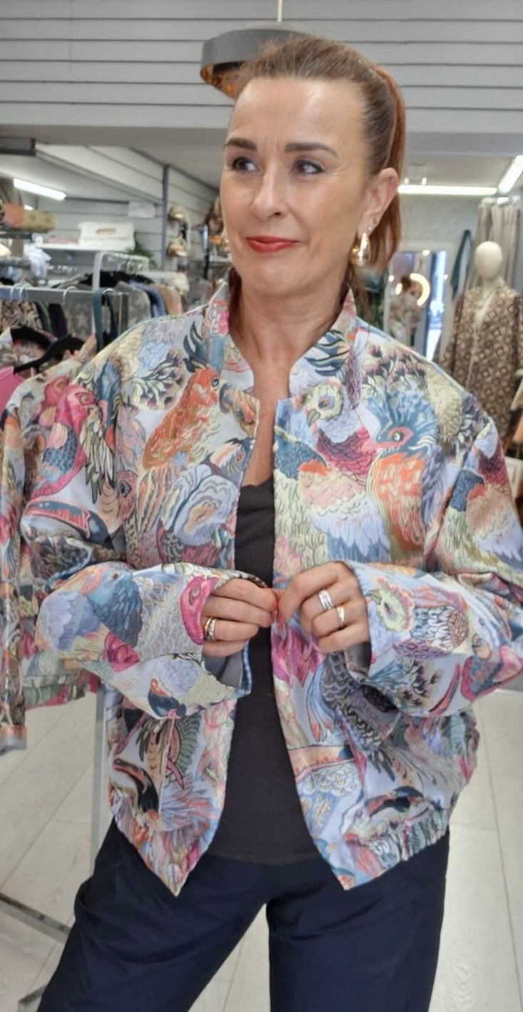 TAPESTRY PRINT BOMBER JACKET - S, M & L