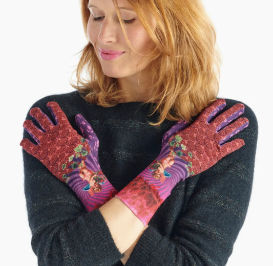 BAMBOO PRINTED GLOVES - MADE IN FRANCE