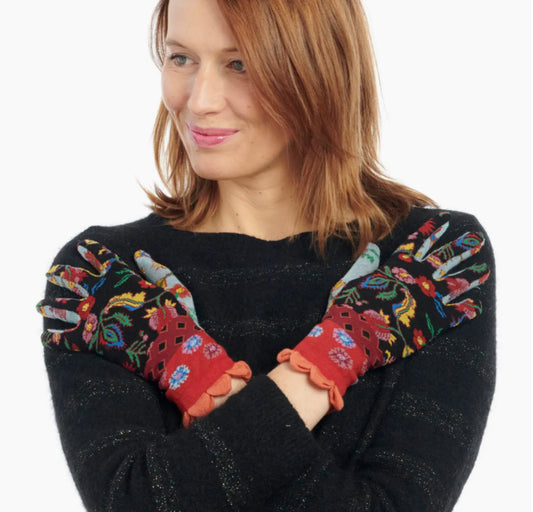 BAMBOO PRINTED GLOVES - MADE IN FRANCE