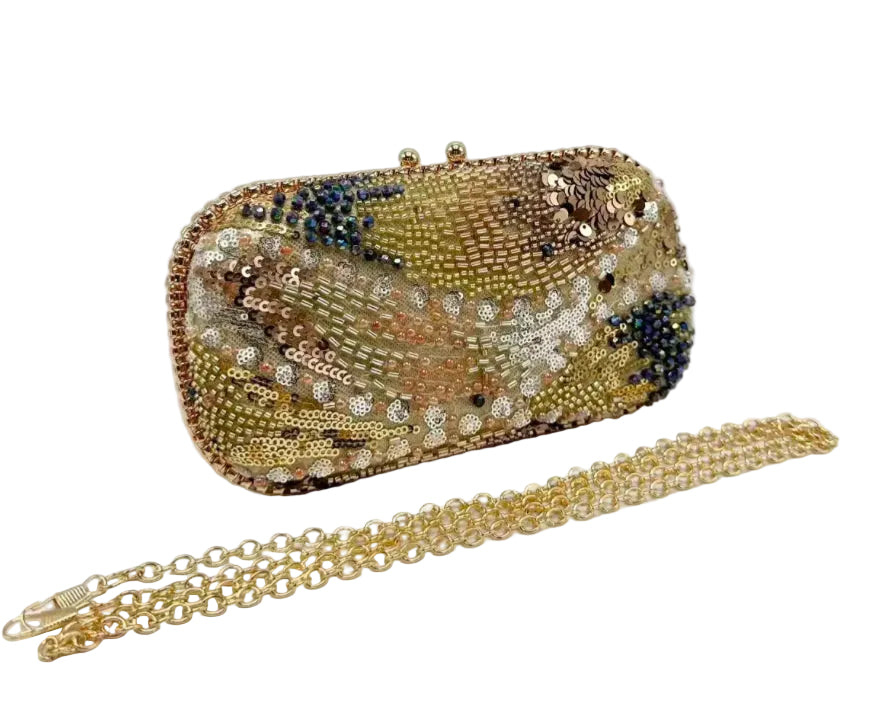 SEQUIN EMBELLISHED OCCASION BAG