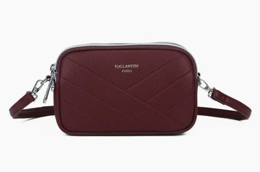 ZIP CROSSBODY - BURGUNDY