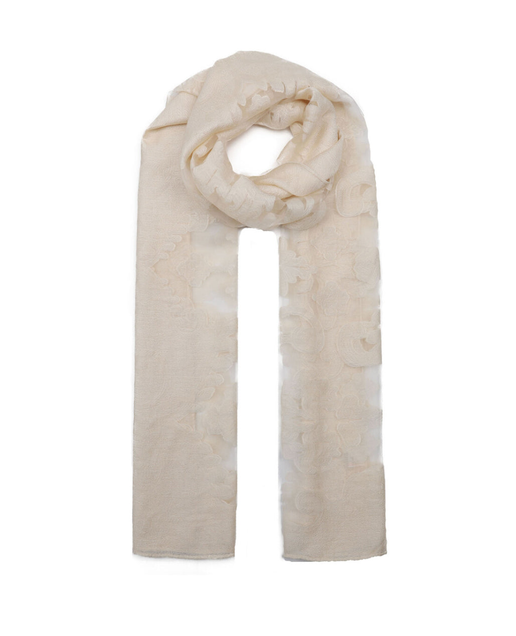 LACE SCARF - CREAM