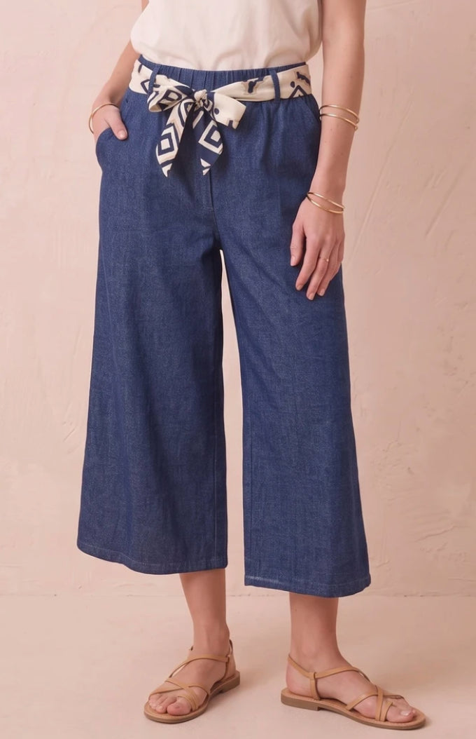 COTTON CROPPED PALAZZO - 10-16