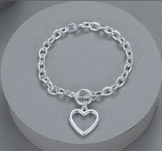 T-BAR HEARRT BRACELET