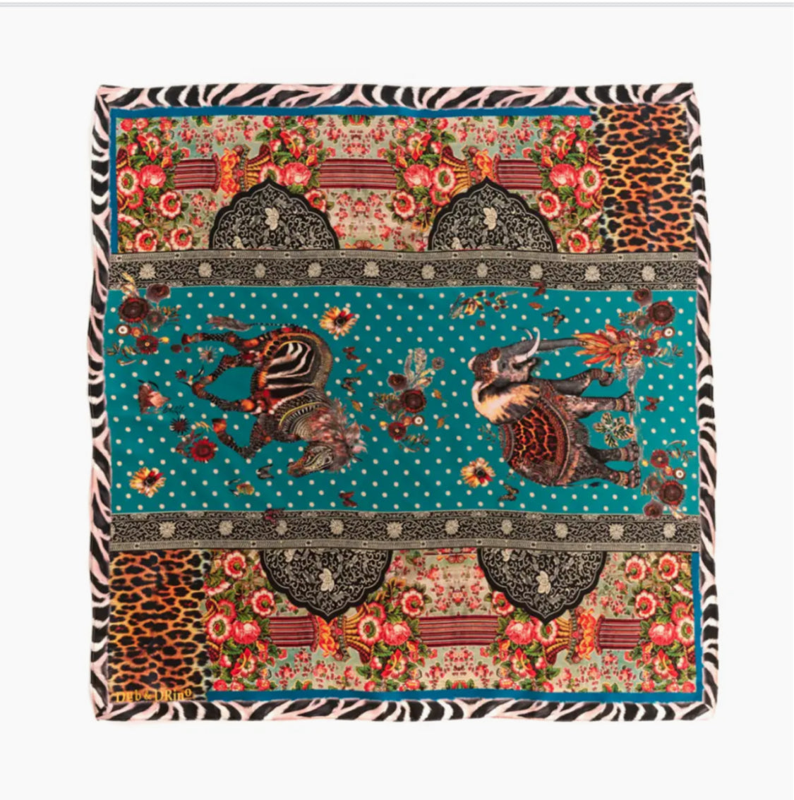 WILD PRINT SQUARE SCARF