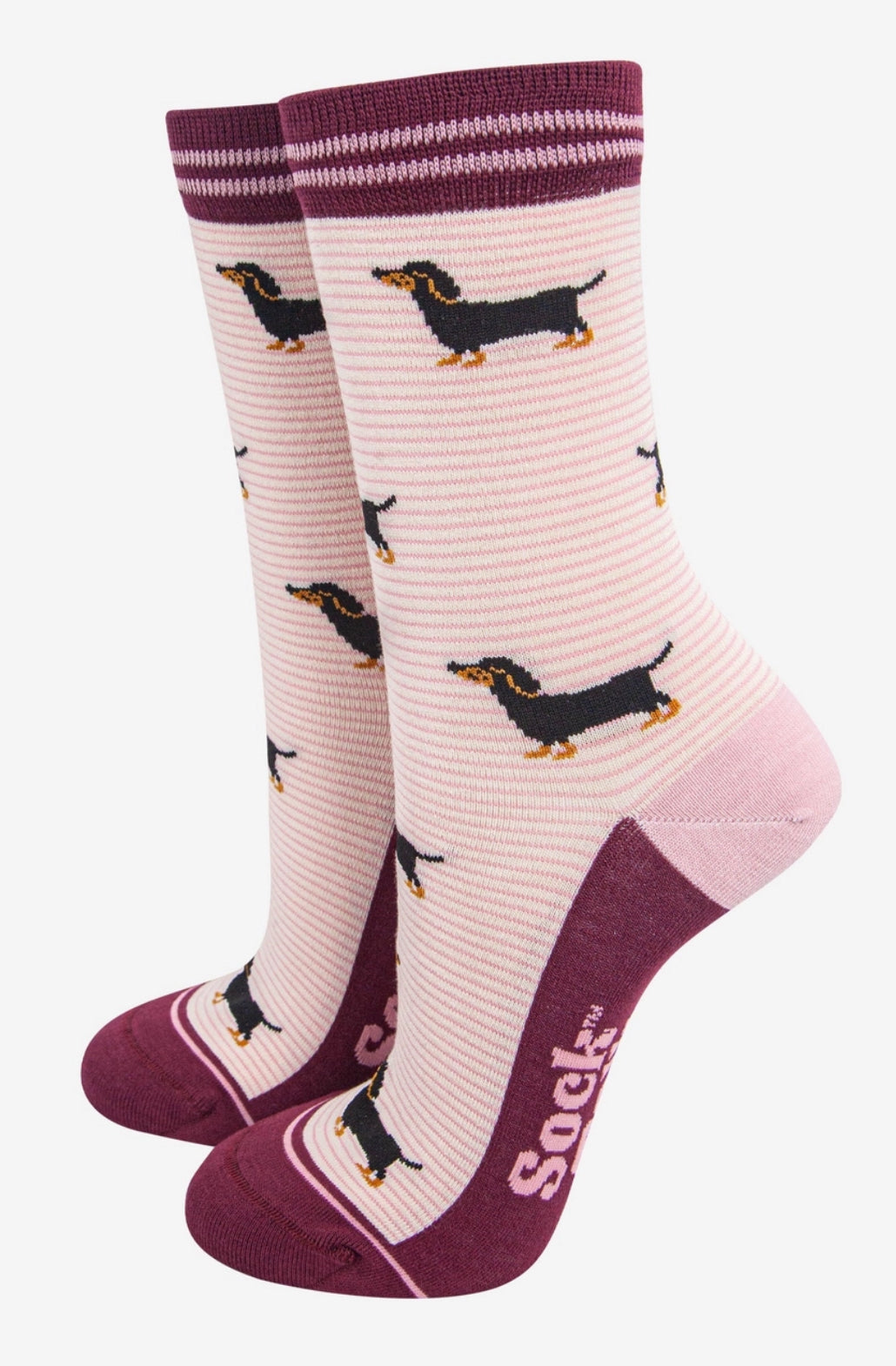 WOMEN’S SAUSAGE DOG BAMBOO SOCKS