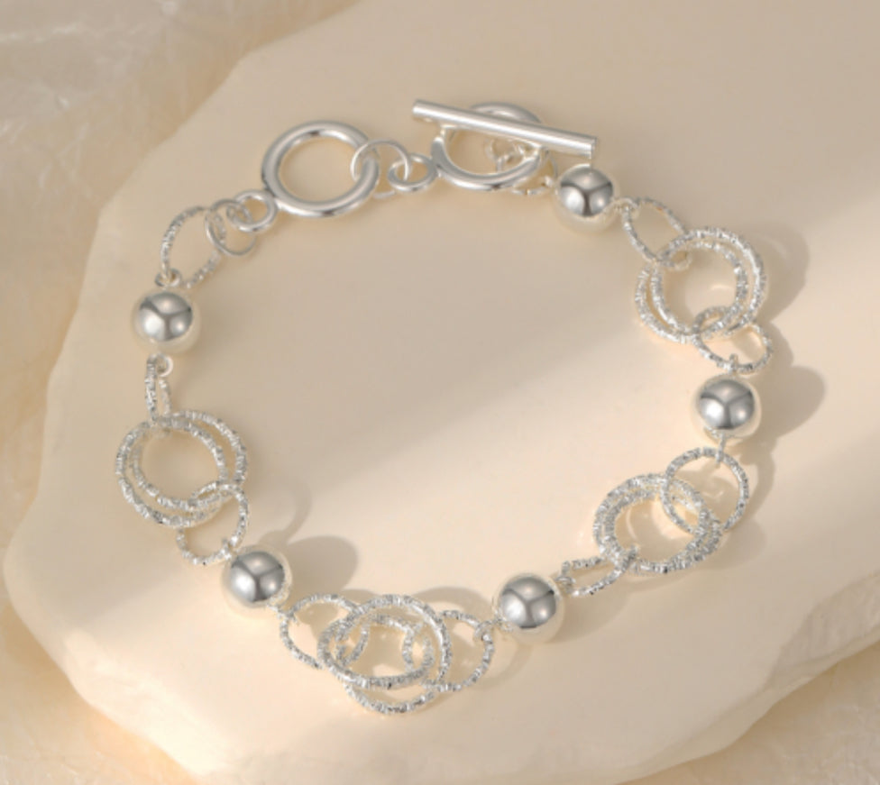 T-BAR BALL & LINK BRACELET