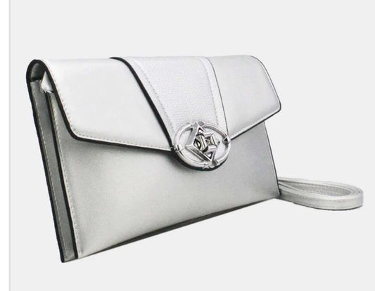 MATT ENVELOPE CLUTCH OCCASION BAG - SILVER