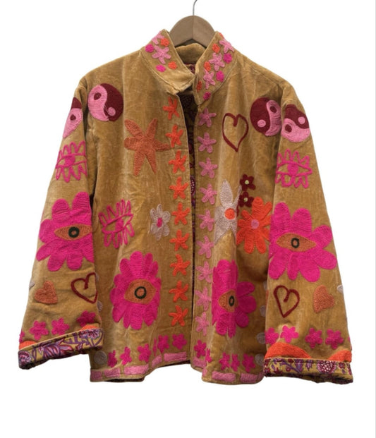 HANDMADE VELVET JACKET - 10-16