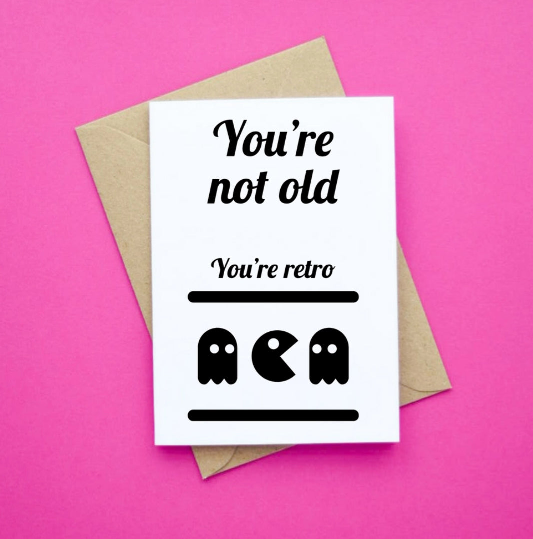 IRISH MADE & DESIGNED GREETING CARD - RETRO