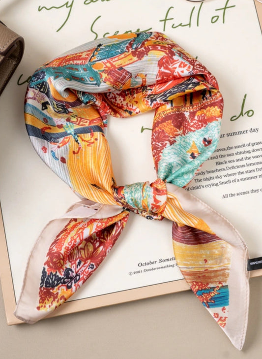 SATIN NECK SQUARE
