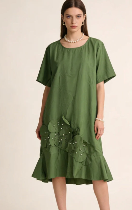 COTTON FLOWER DRESS - 12-18