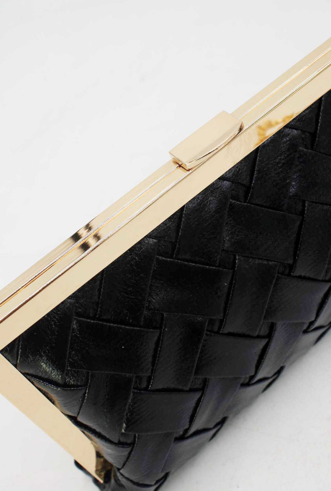 BRAIDED OCCASION BAG - BLACK