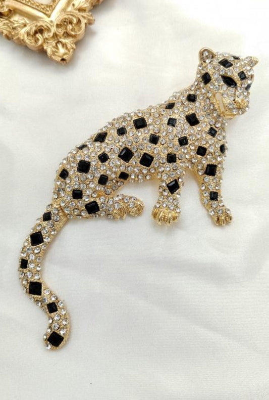 LARGE CHEETAH BROOCH