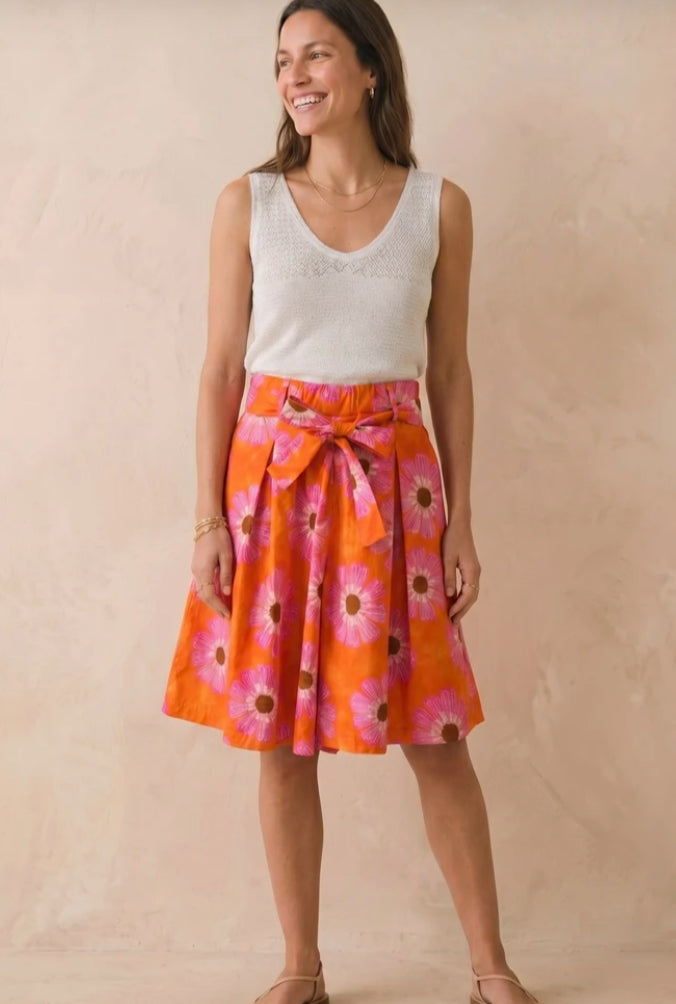COTTON PRINT BERMUDA SHORTS - 10-16