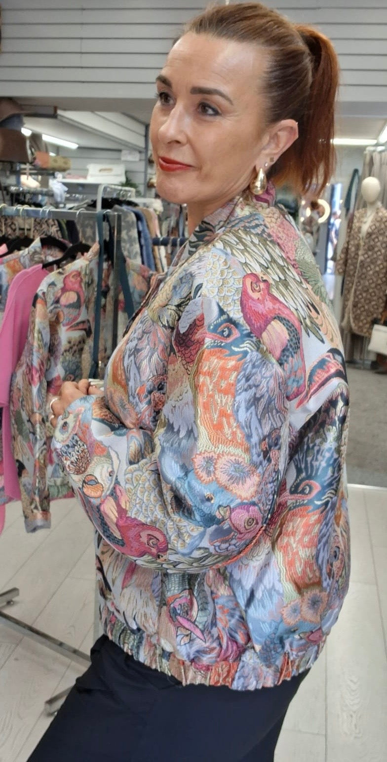 TAPESTRY PRINT BOMBER JACKET - S, M & L