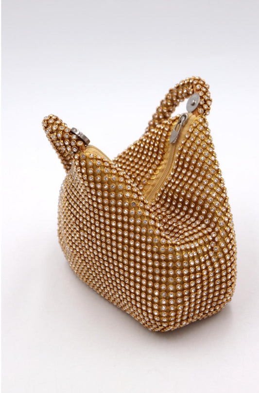 CRYSTAL OCCASION BAG - GOLD