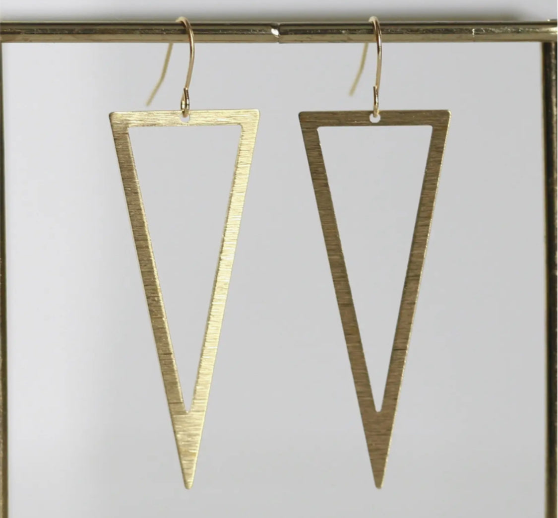 KAIKO - TRIANGLE DROP EARRINGS