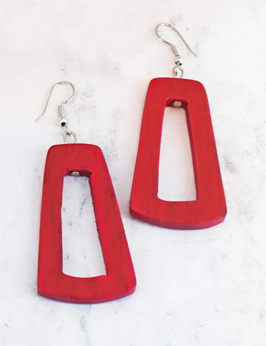 WOODEN EARRINGS