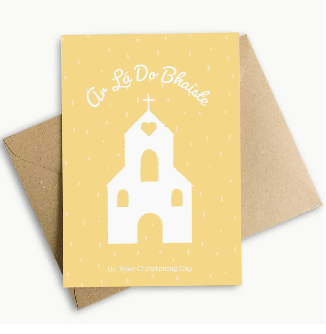 IRISH MADE & DESIGNED GREETING CARD - CHRISTENING DAY