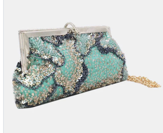 BEADED SEQUIN OCCASION BAG