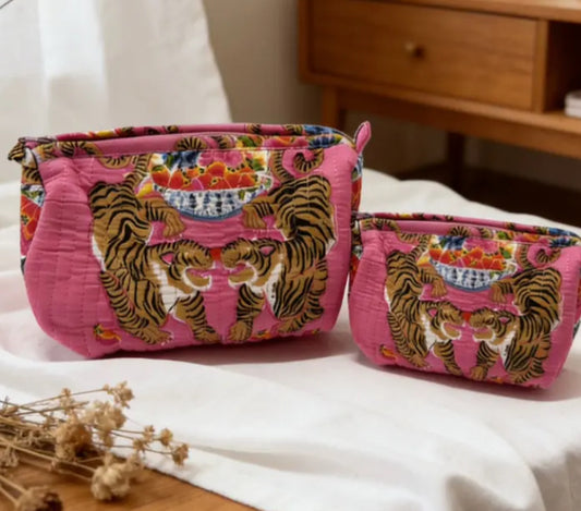 VELVET TIGER POUCH - 2 SIZES