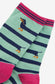 DOG BAMBOO SOCKS - GREEN/NAVY