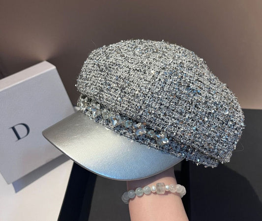 BAKER BOY HAT - SILVER