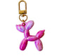 BALLOON DOG KEYRING - FUSCHIA