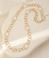 HAMMERED LINKS LONG NECKLACE