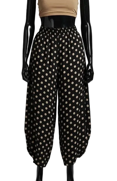 POLKA BARREL PANTS - 10-16 - BROWN