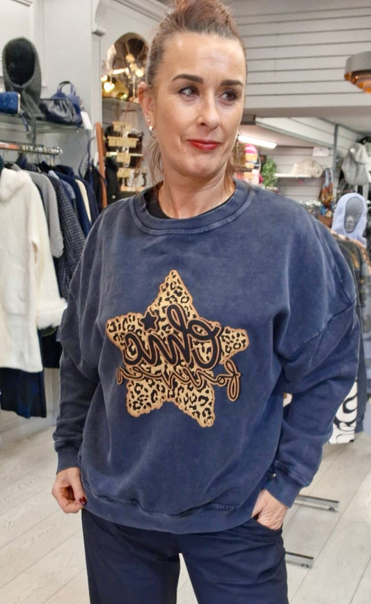 VINTAGE WASH GRAPHIC SWEATSHIRT-10-16