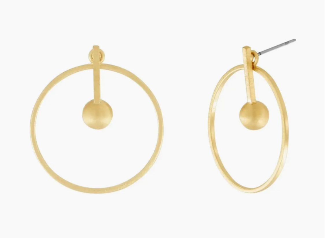 DNSK - CIRCLE BALL EARRINGS