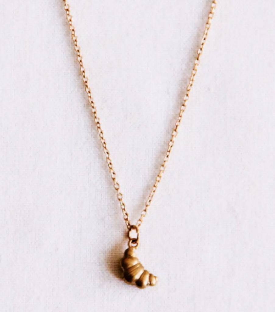 STAINLESS STEEL CROISSANT NECKLACE