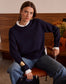 FRILL TRIM KNIT - 14-16 - NAVY