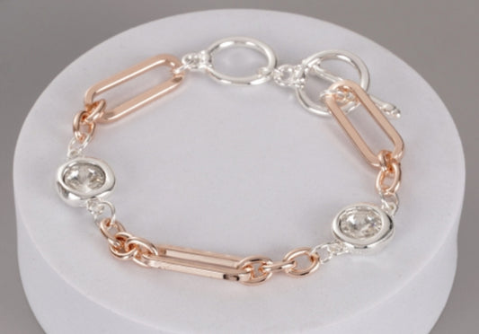 CRYSTAL T- BAR BRACELET