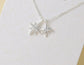 CRYSTAL STAR NECKLACE - SILVER
