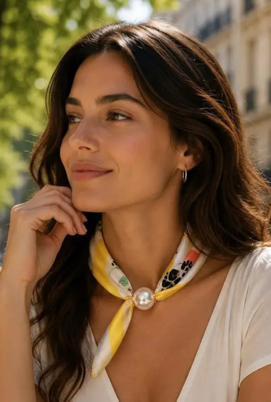 MAGNETIC PEARL NECKSCARF