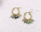 GOLD PLATED STAINLESS STEEL BEAD EARRINGS