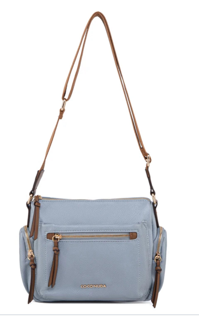 ZIP CROSSBODY - BLUE