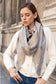 TRIANGLE KNIT SCARF - BEIGE