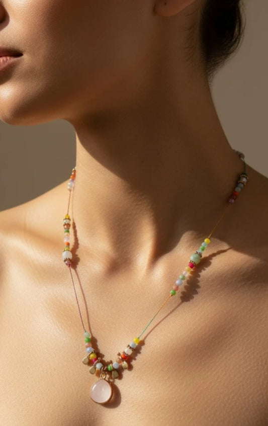 PEARL BEAD DROP NECKLACE