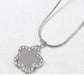 PETAL CRYSTAL NECKLACE - GREY